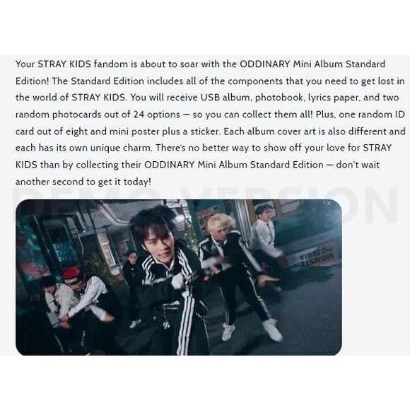KPOP-Stray Kids Ordinary Scanning Version Album Box Set- NEW - Picture 7 of 8